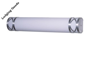 Chrome End Caps Vanity Light